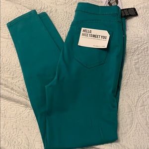 Celebrity pink teal skinny